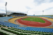  Stadia seating and pitch pictured during the FIFA Stadium Inspection Tour at Royal Bafokeng Stadium on March 19, 2010 in Rustenburg.