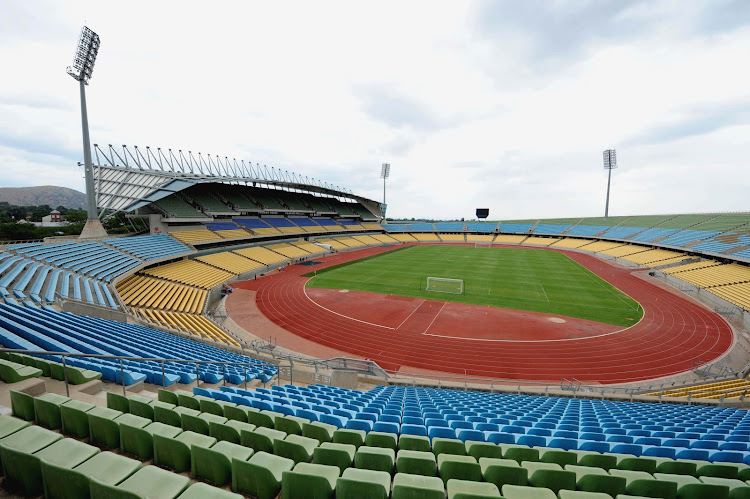 Stadia seating and pitch pictured during the FIFA Stadium Inspection Tour at Royal Bafokeng Stadium on March 19, 2010 in Rustenburg.