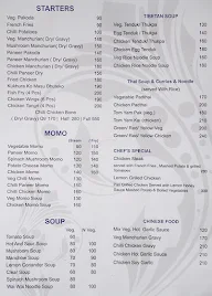 Everest Cafe menu 1