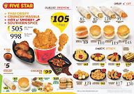 5 Star Chicken menu 1