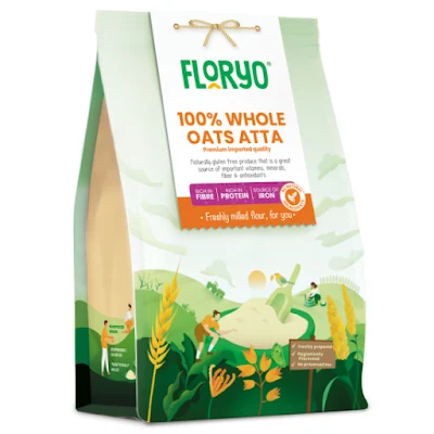 Floryo 100% Whole Oats Atta 500 Gm