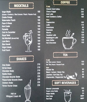 Shakezone menu 