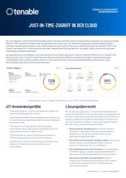 Just-in-Time-Zugriff in der Cloud