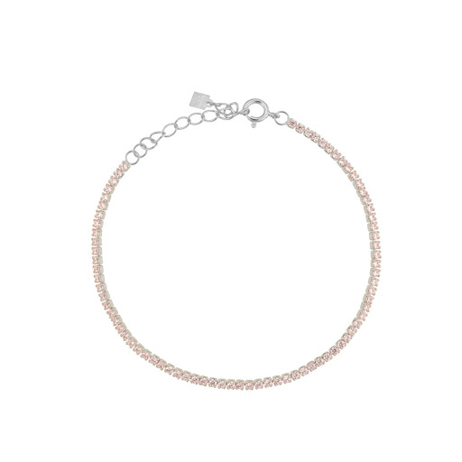 Title 18, Zircon S925 Sterling Silver Color Chain Bracele...