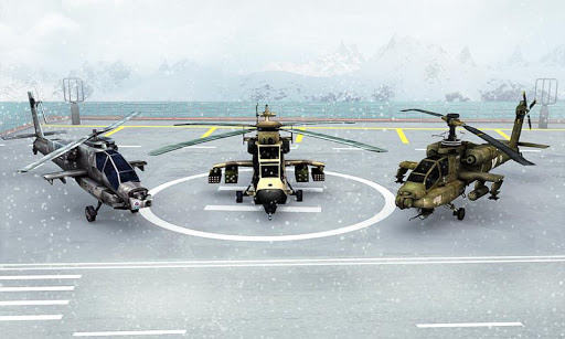 Modern Copter Warship Battle