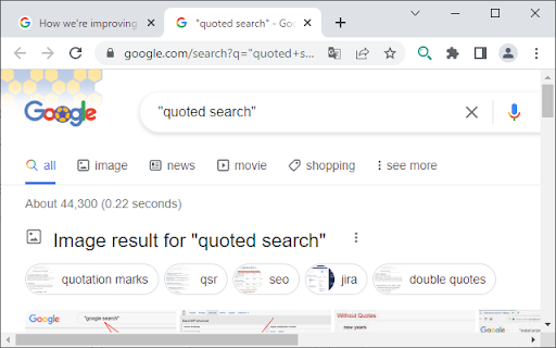 Quick Quoted Search