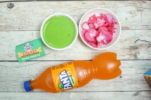 Fanta (750 Ml) +chutney+sirka Onion