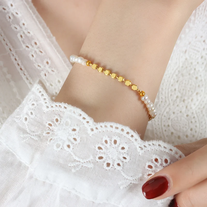 Title 6, Elegantes Armband im French Chain Chic Style au...