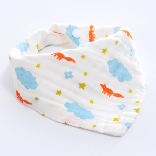 Title 4, Baby Cotton Gauze Triangle Towel Soft and Absor...