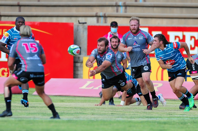 Jeandre Rudolph of the Phakisa Pumas during the Super Rugby Unlocked match between the Tafel Lager Griquas and Phakisa Pumas at Tafel Lager Park on October 17, 2020 in Kimberley, South Africa.