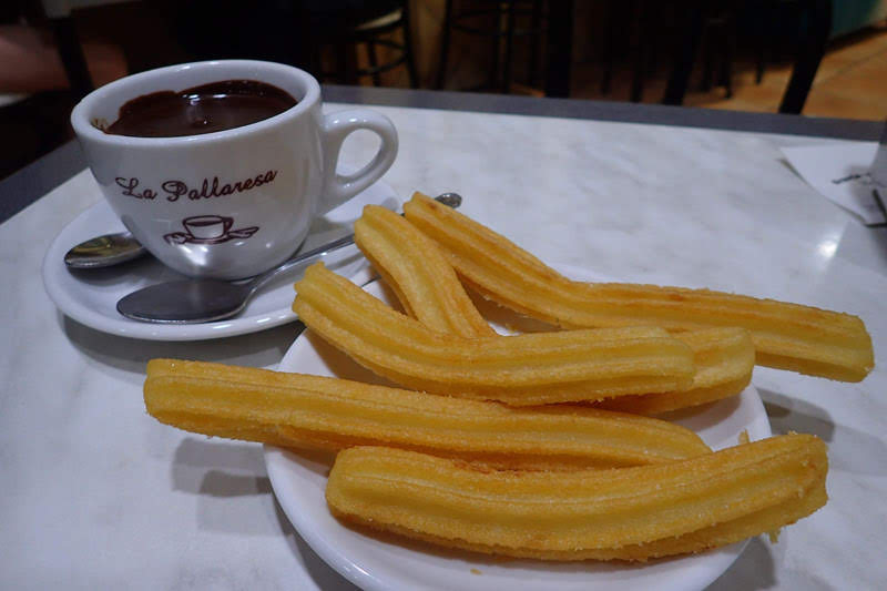 Churros at La Pallaresa Xocolateria Xurreria (Barcelona, Spain)