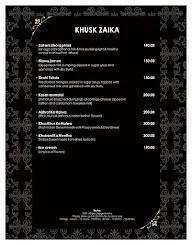 Kalpataru - Hotel Hardeo menu 1