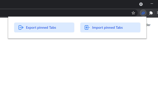 Pinned Tab Saver chrome extension
