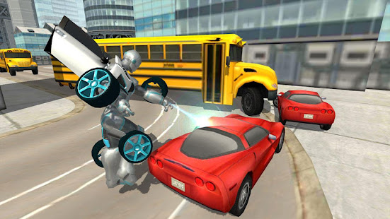 Flying Car Robot Flight Drive Simulator Game 2017‏ 6 APK + Mod (Unlimited money) إلى عن على ذكري المظهر