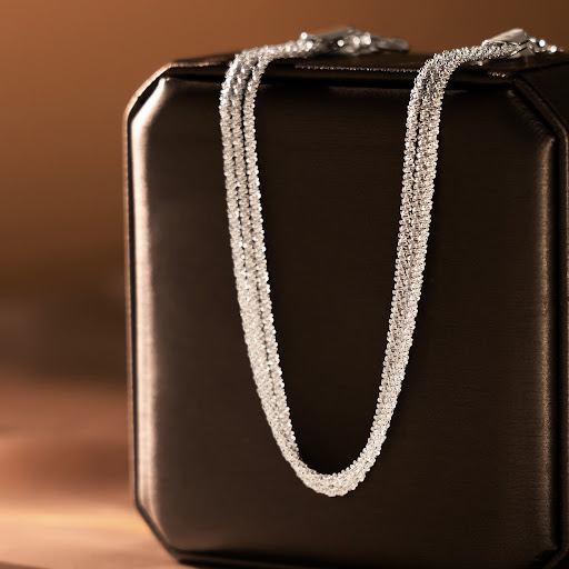 Title 11, All-match Sparkling Slim Chain Metallic Anklet....