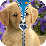Puppy Zipper Lock Screen 2017  Icon
