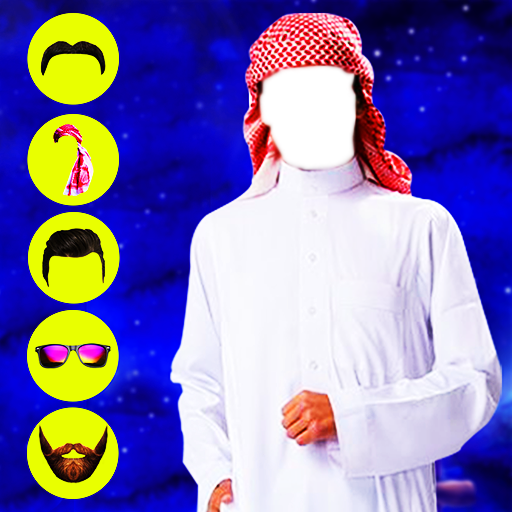 Arab Man Photo Editor : Suit, Hair, Moustache