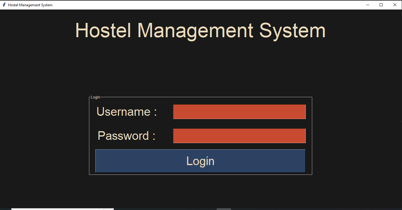 login frame