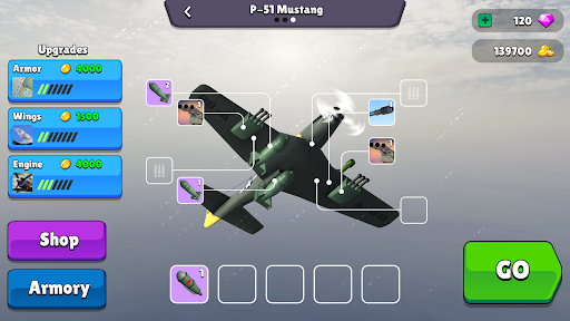 Screenshot Bomber Ace: WW2 war plane game
