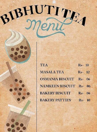 Bibhuti Tea Shop menu 1