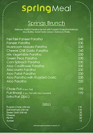 Spring Meal menu 1