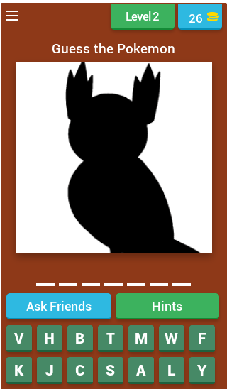guess the pokemon Screen 3