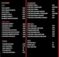 Hungry Nights menu 1