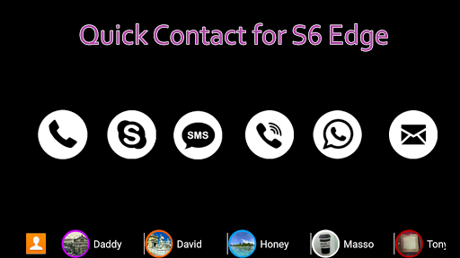 Quick Contacts for S6 Edge