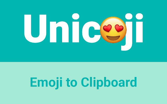 Unicoji - Unicode + Emoji chrome extension