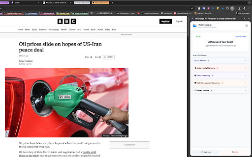 TabGroups AI - Organize & Group Chrome Tabs screenshot 1