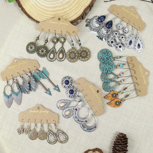 Title 1, Retro Fashion Minimalism Frosty Style Earrings ...