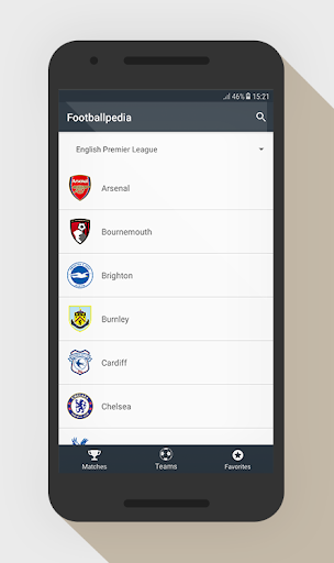 Screenshot Footballpedia - Football Sched