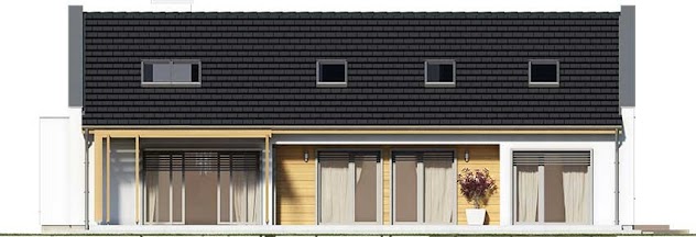 Elewacja nr 2 projektu domu Klaudiusz A