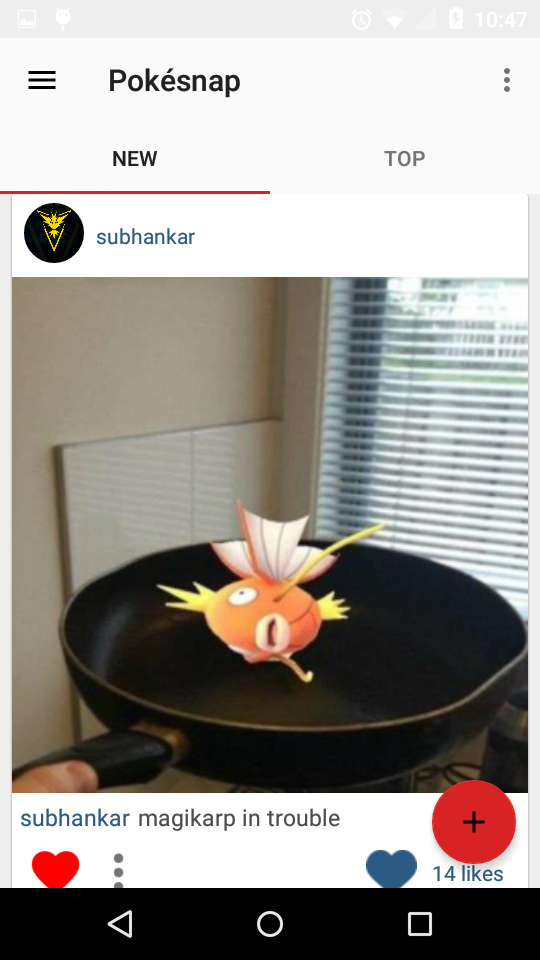 Share your Pokemon - Pokesnap Screen 1