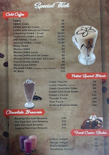 Calypso Cafe menu 