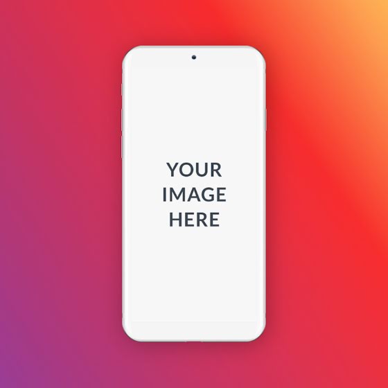 Download Colorful Phone Mockup Template Picmonkey Templates PSD Mockup Templates