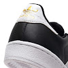 adidas originals superstar core black/running white/gold foil