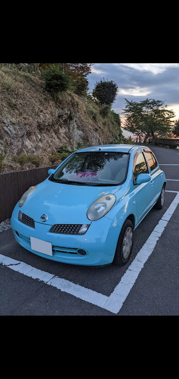 マーチの8月もよろしくお願いします・マーチ・夏の終わり・ドライブに関するカスタム事例の投稿画像1枚目