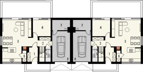 Studio 72 2L - Rzut parteru