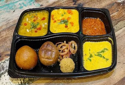 Rajasthani Dal Bati Churma (Serves 1 )