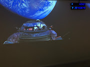 Starman in his cherry-red Tesla roadster in orbit over Australia.