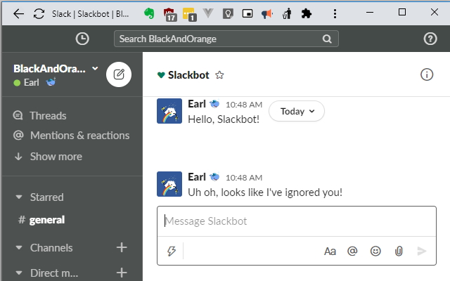 Slack Ignore chrome extension