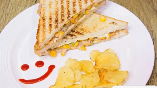 Chicken Corn Cheese Grilled Sandwich