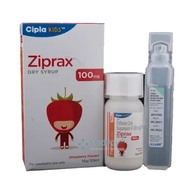 Ziprax 100mg Dry Syrup Strawberry