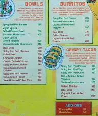 Mex Bowl Inc menu 1