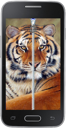 Tiger Zipper Screen Lock