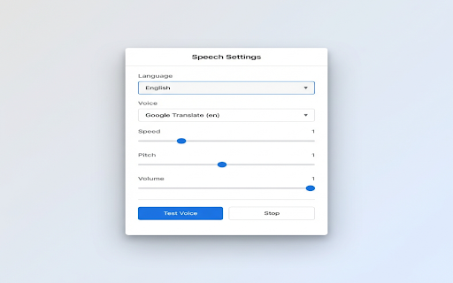 Speakex Selected Text - any website screenshot 2