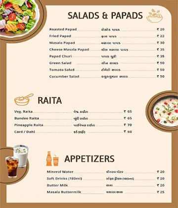 Tilak Live Family Restaurant menu 