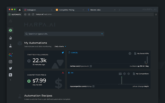 HARPA | Web Monitor chrome extension