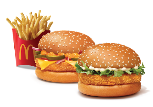 Corn & Cheese Burger +McVeggie Burger+Fries (M)